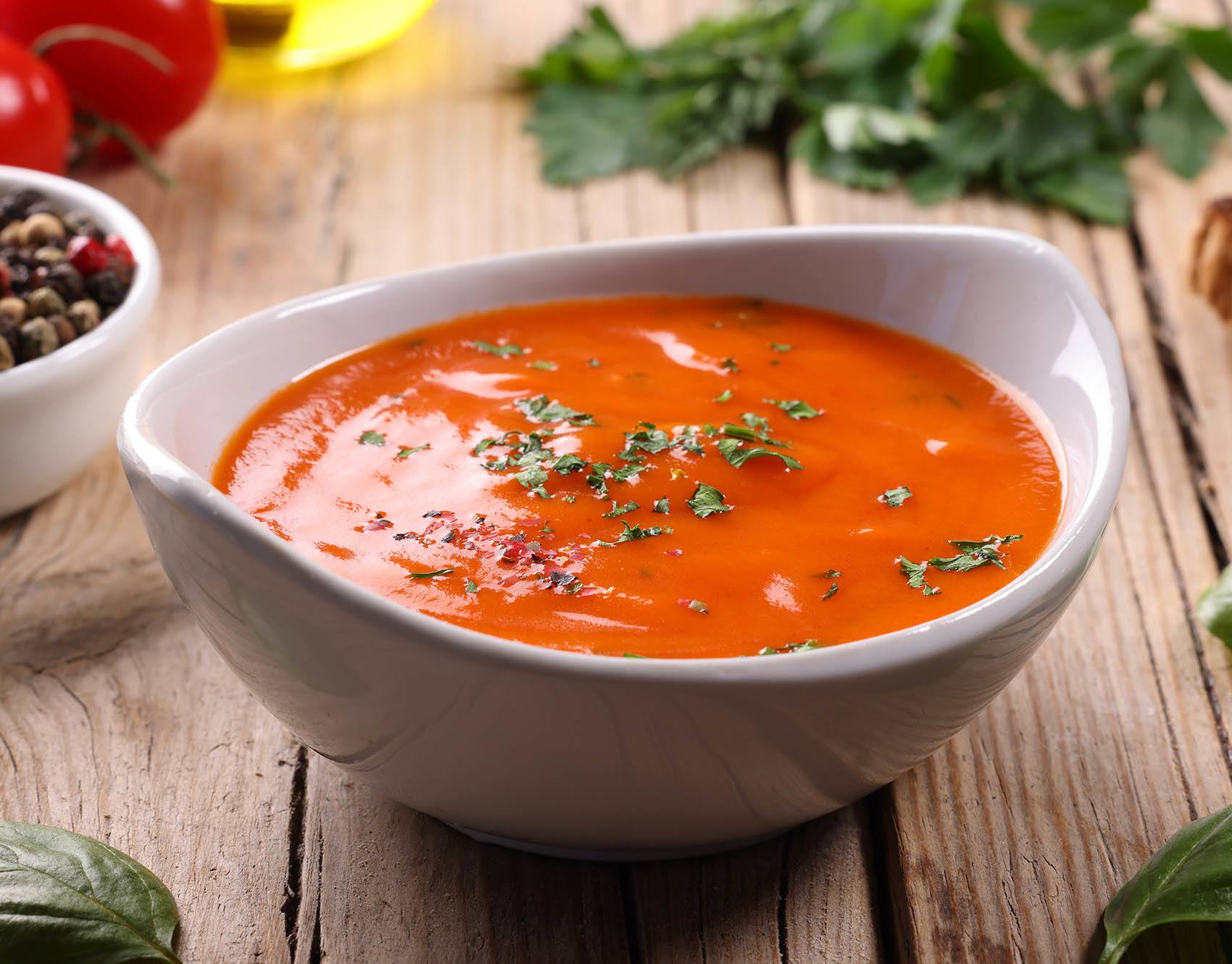 Gazpacho con salsa de tomate Fruco