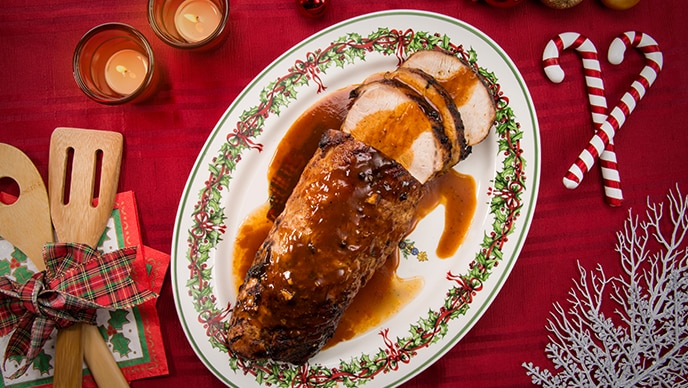 Lomo de Cerdo Navideño con Salsa de Tomate Fruco | Recepedia