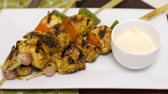 Flavorful Curry Chicken Kebab Recipe