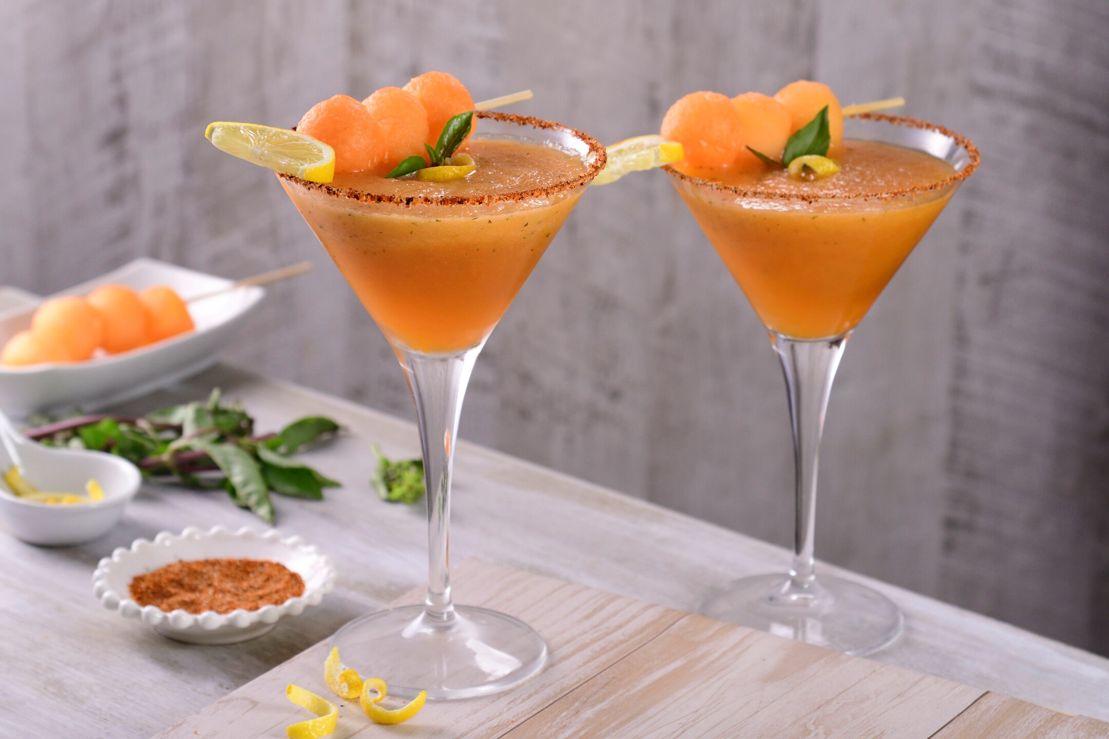 Daiquirí sin alcohol de melón con té verde Recepedia