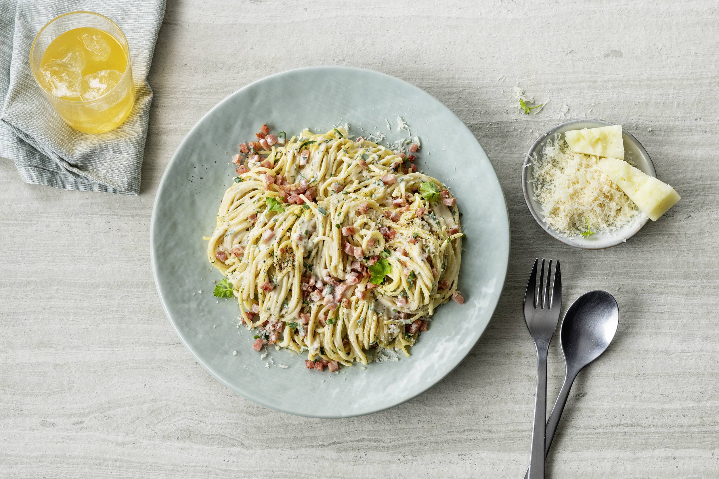 Einfaches Spaghetti Carbonara Rezept
