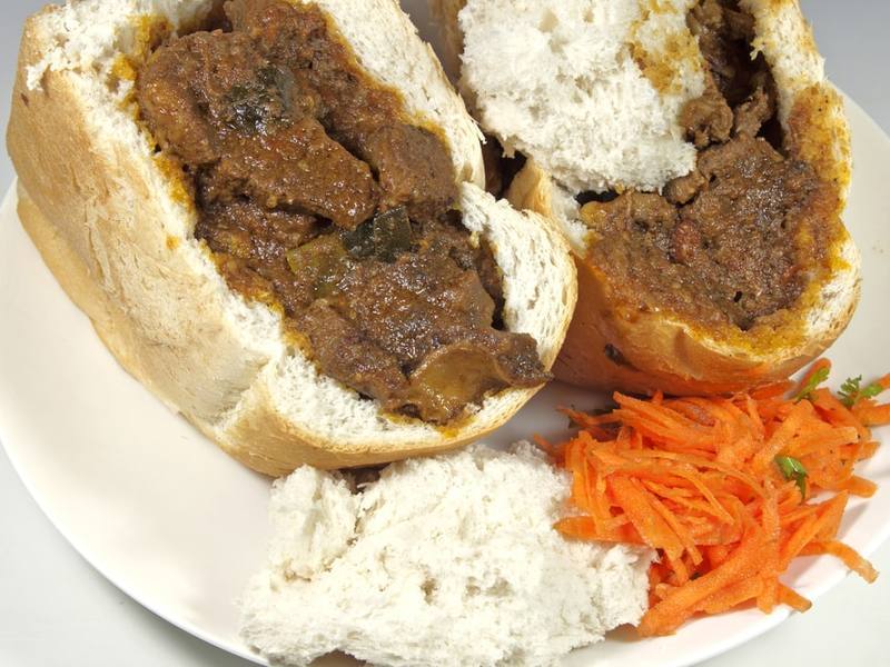 Beef and Vegetable Bunny Chow