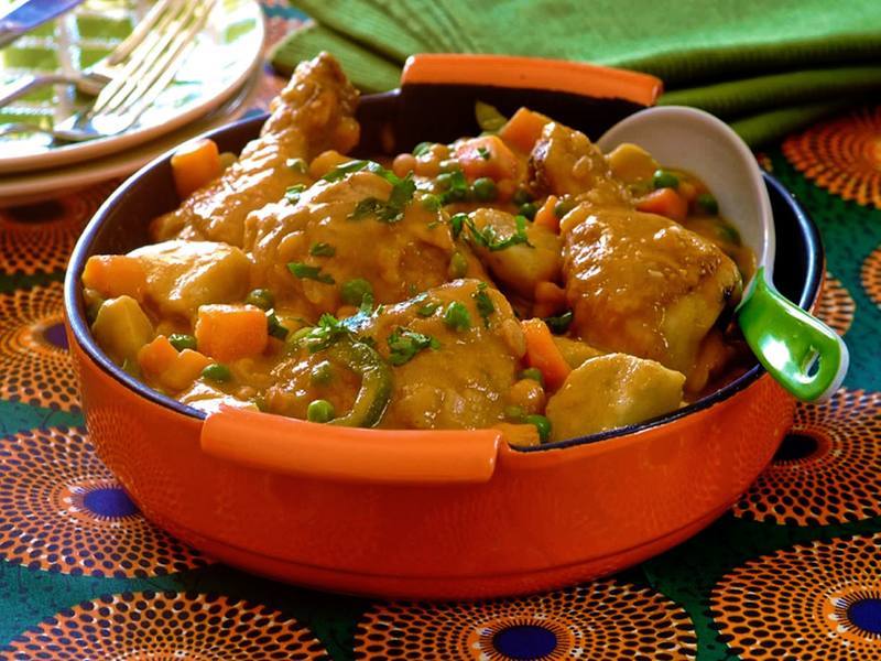 Vegetable & Chicken Stew with Amadumbe