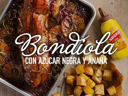 Bondiola con Azúcar Negra y Ananá al estilo Savora