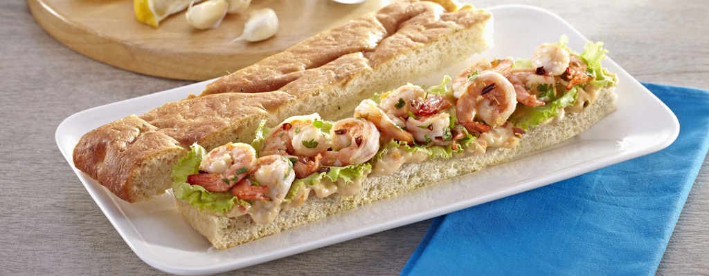 Shrimp Scampi Sandwich