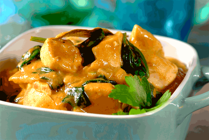 Chicken and Spinach Hotpot