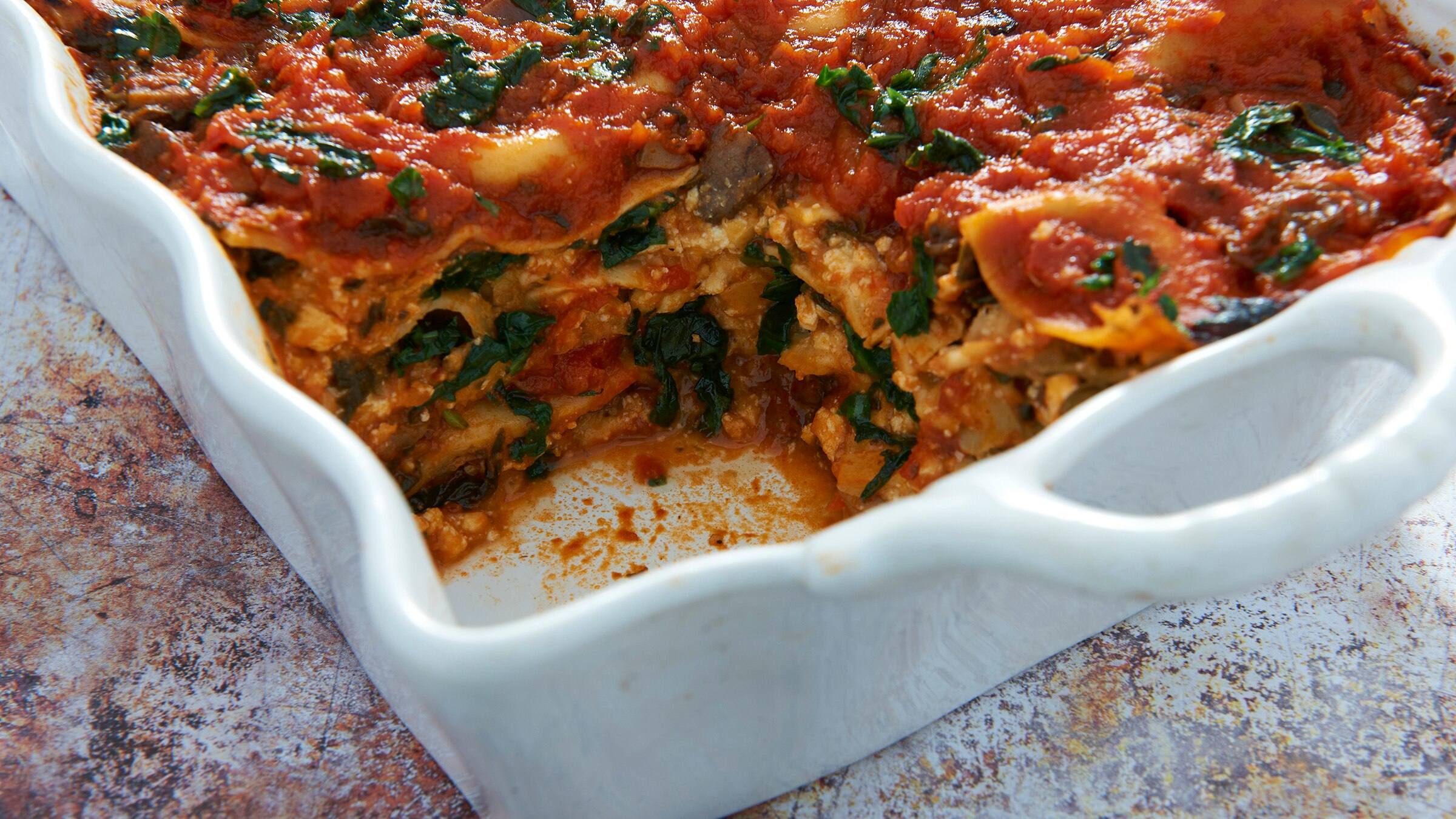 Plant Based Lasagna with Veggie Sauce-image