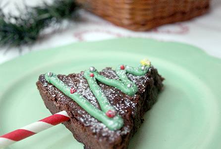 Brownies navideños