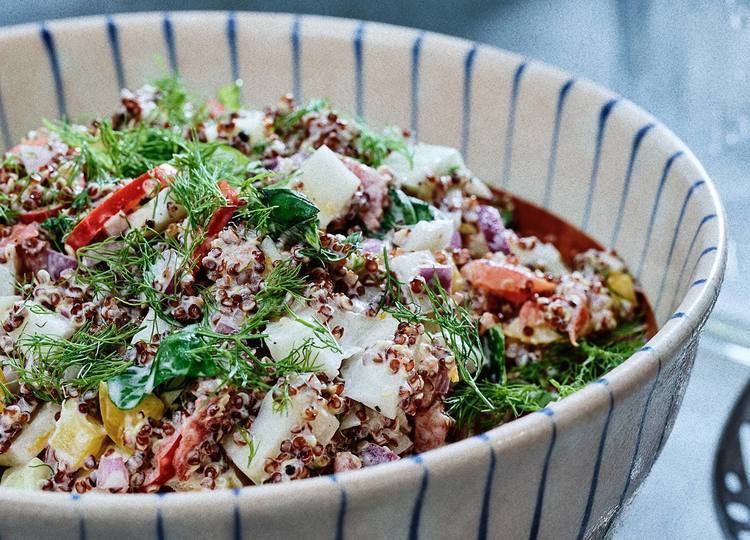 Ensalada rápida de quinoa