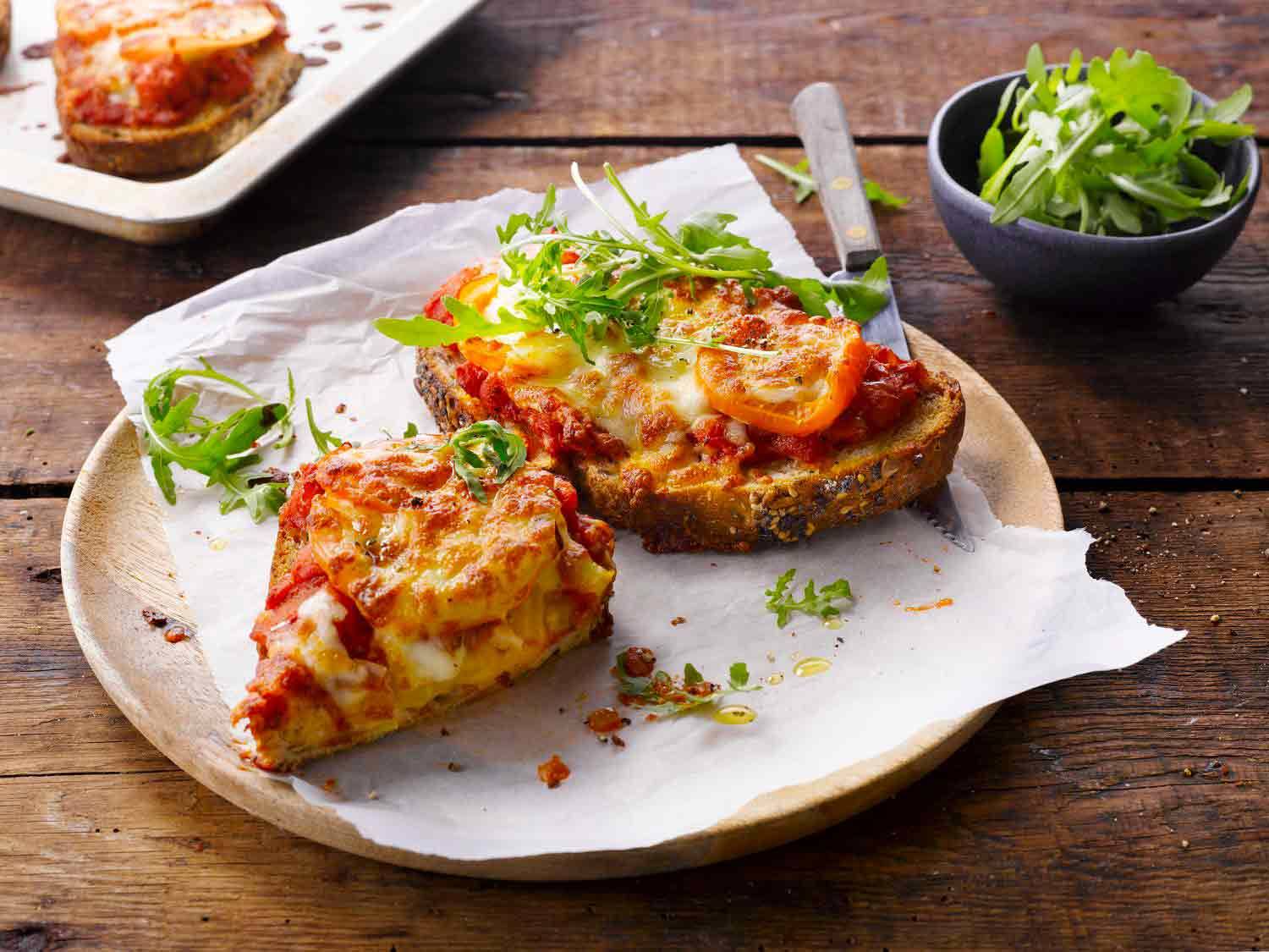 Margherita Pizza Breads with Rocket