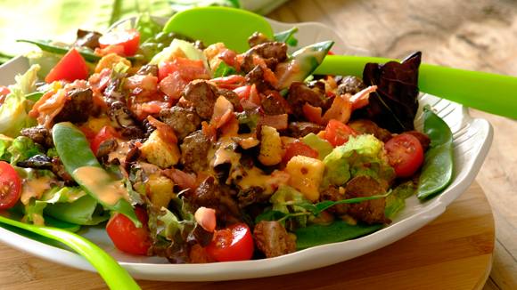 Crunchy Chicken Liver Salad