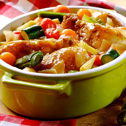 Chicken Casserole with Baby Vegetables whatsfordinner