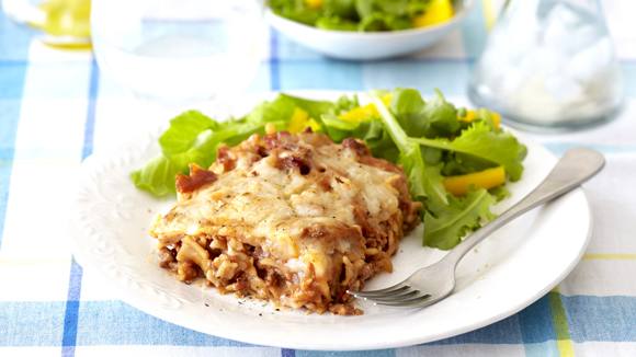 Decadent Lasagne with Bacon and  Parmesan