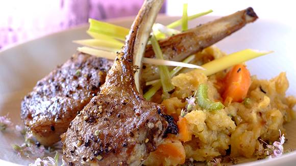 Lamb Chops with Autumn Vegetables