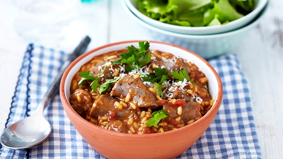 Tomato, Beer and Boerewors Risotto Recipe