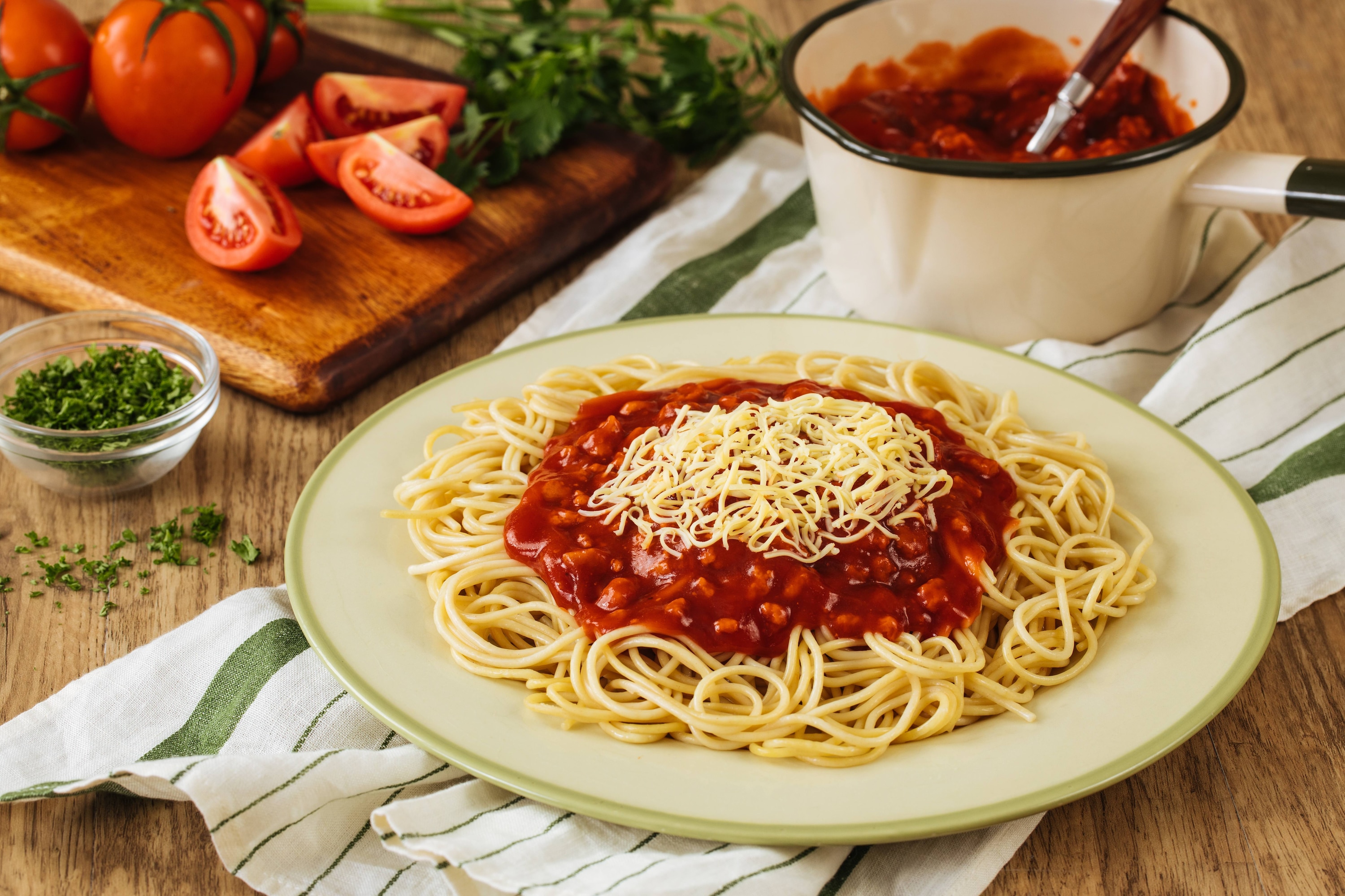 Meaty Spaghetti by Chef Vanjo