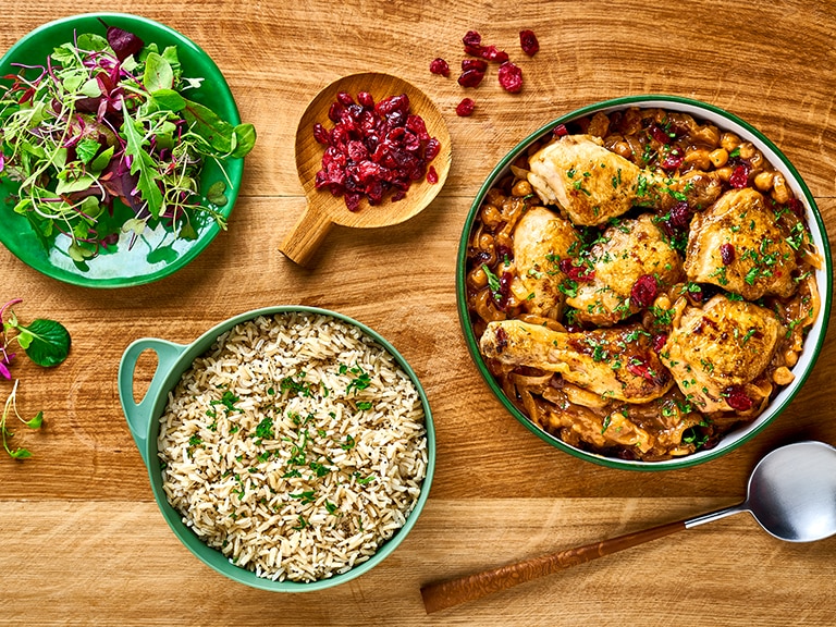 Chicken, Chickpea and Cranberry Bake