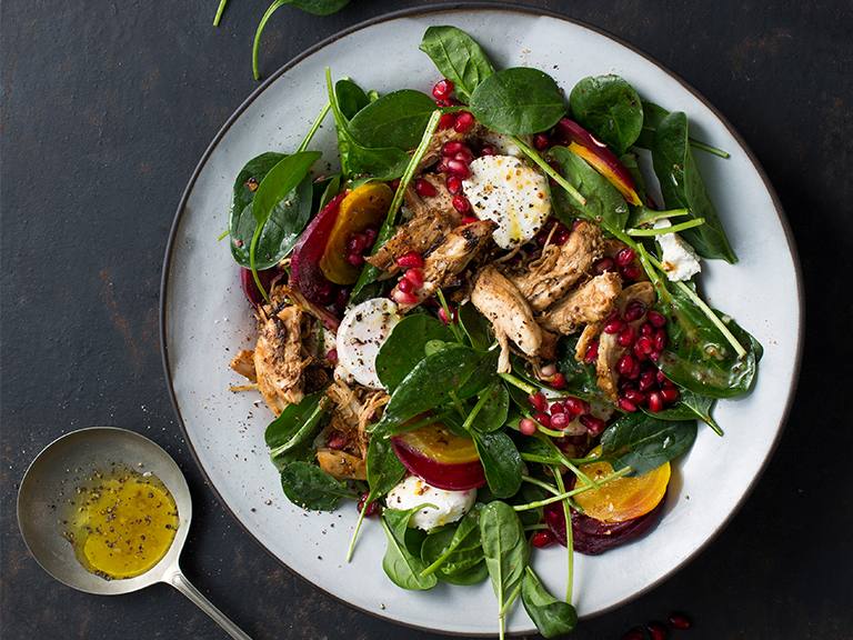 Barbeque Maple Chicken and Beetroot Salad