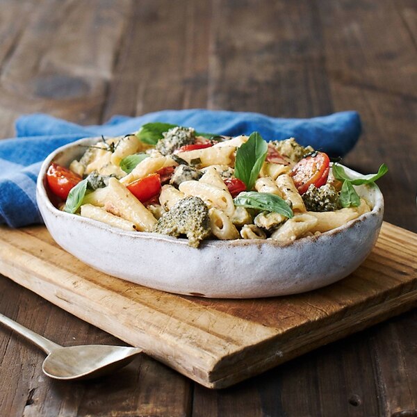 One Pot Creamy Vegetable And Pasta Recipe Whatsfordinner 9043