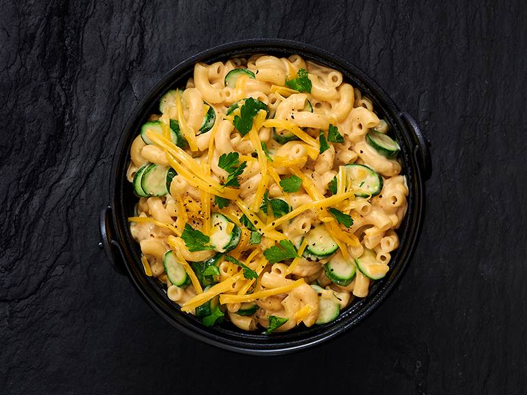 One-Pot Mac and Cheese with Baby Marrows