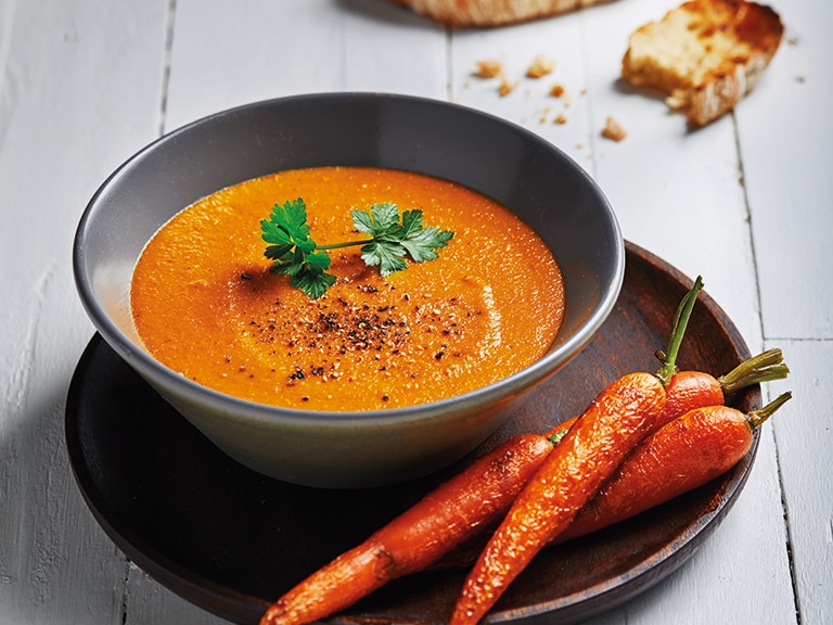 Spiced Roast Carrot and Coconut Soup