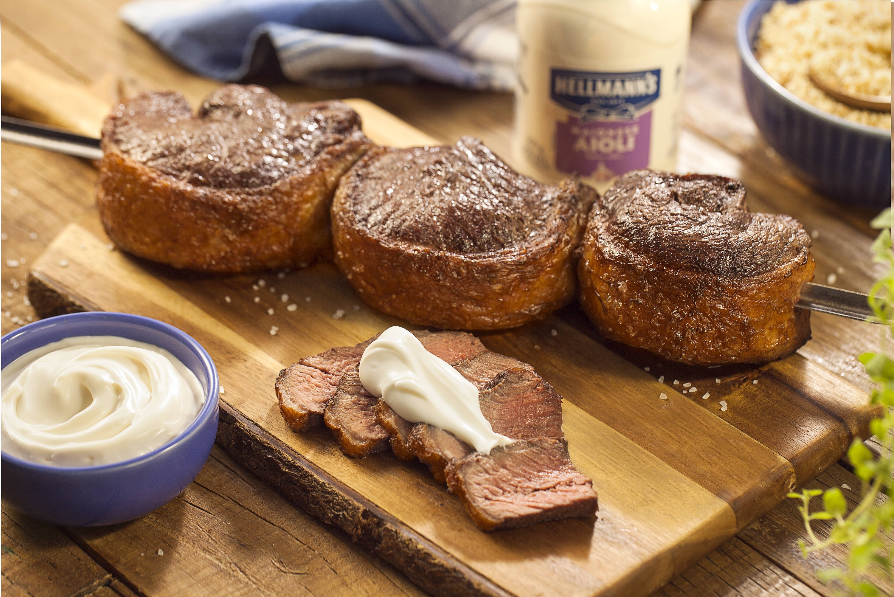 Picanha no Espeto com Maionese Aioli