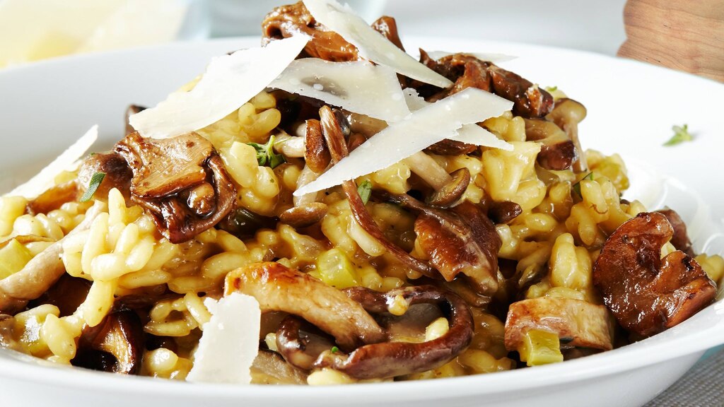 Wild Mushroom Risotto whatsfordinner