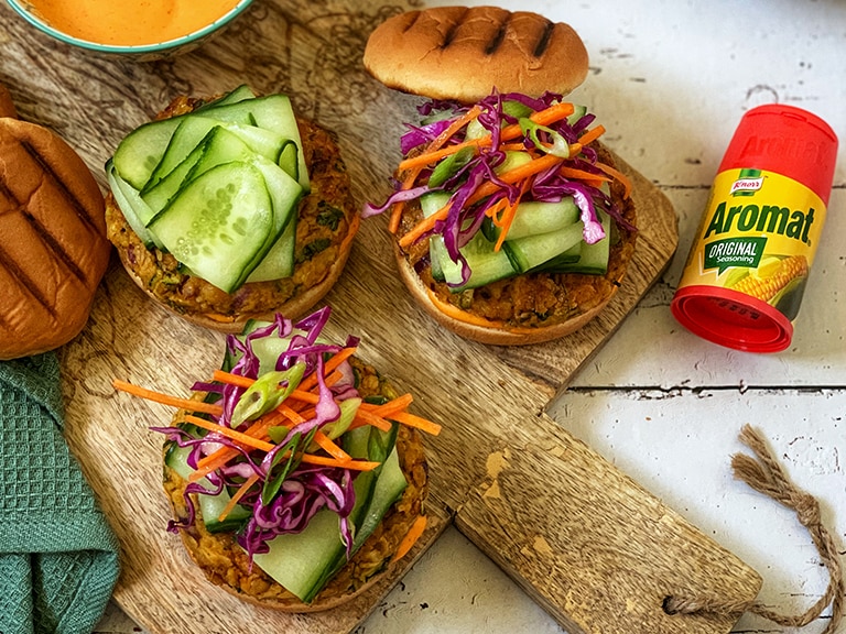 Grilled Chickpea Burgers
