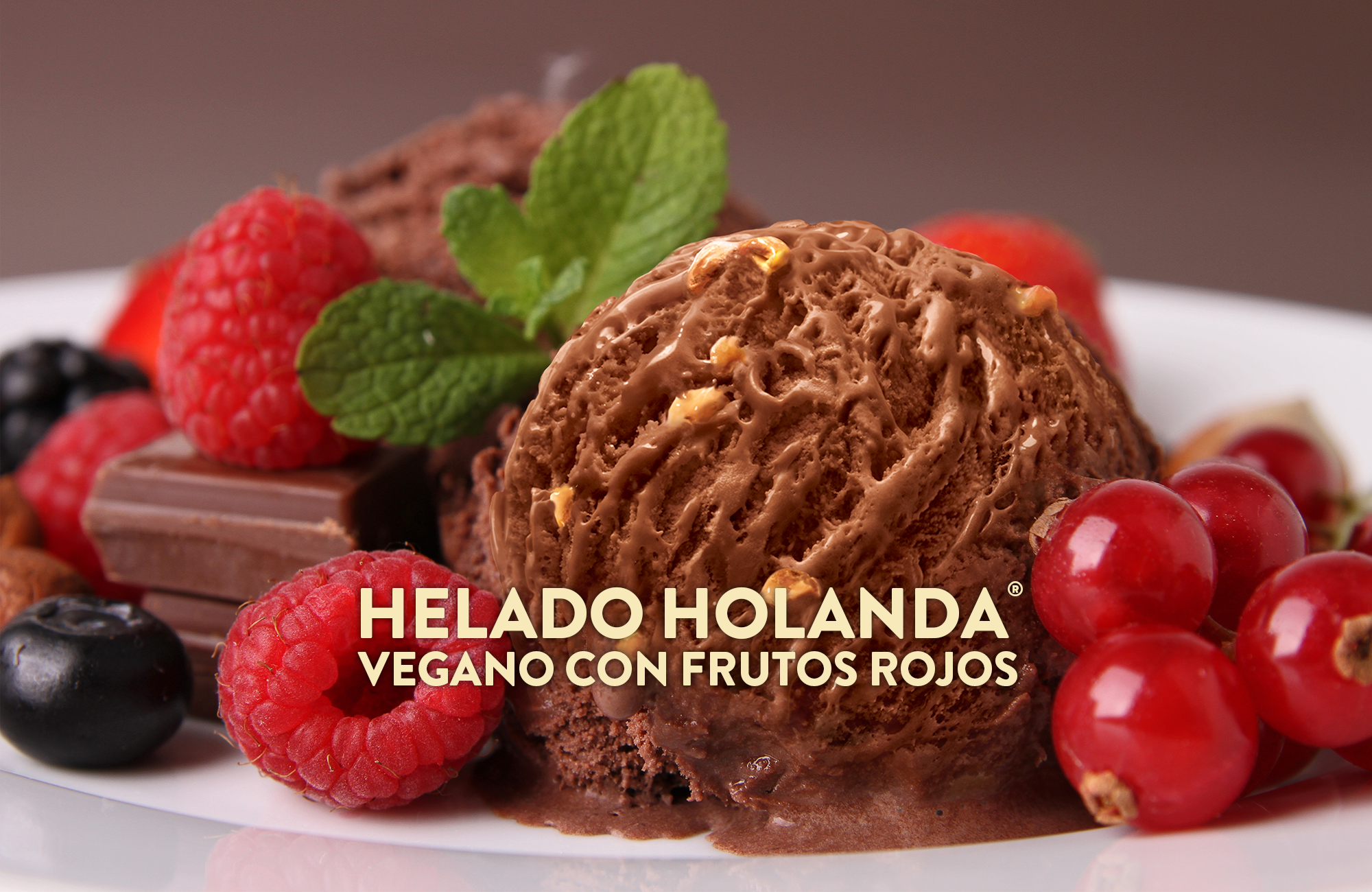 Helado Vegano con Frutos Rojos