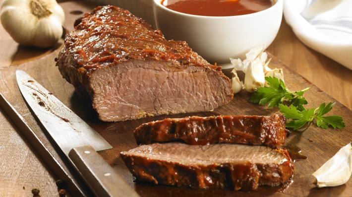 Colita de cuadril con ketchup y especias