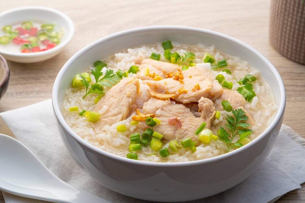Caldo de pollo con arroz Recepedia