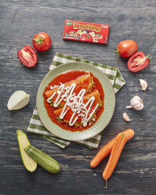 Entomatadas vegetarianas Recepedia