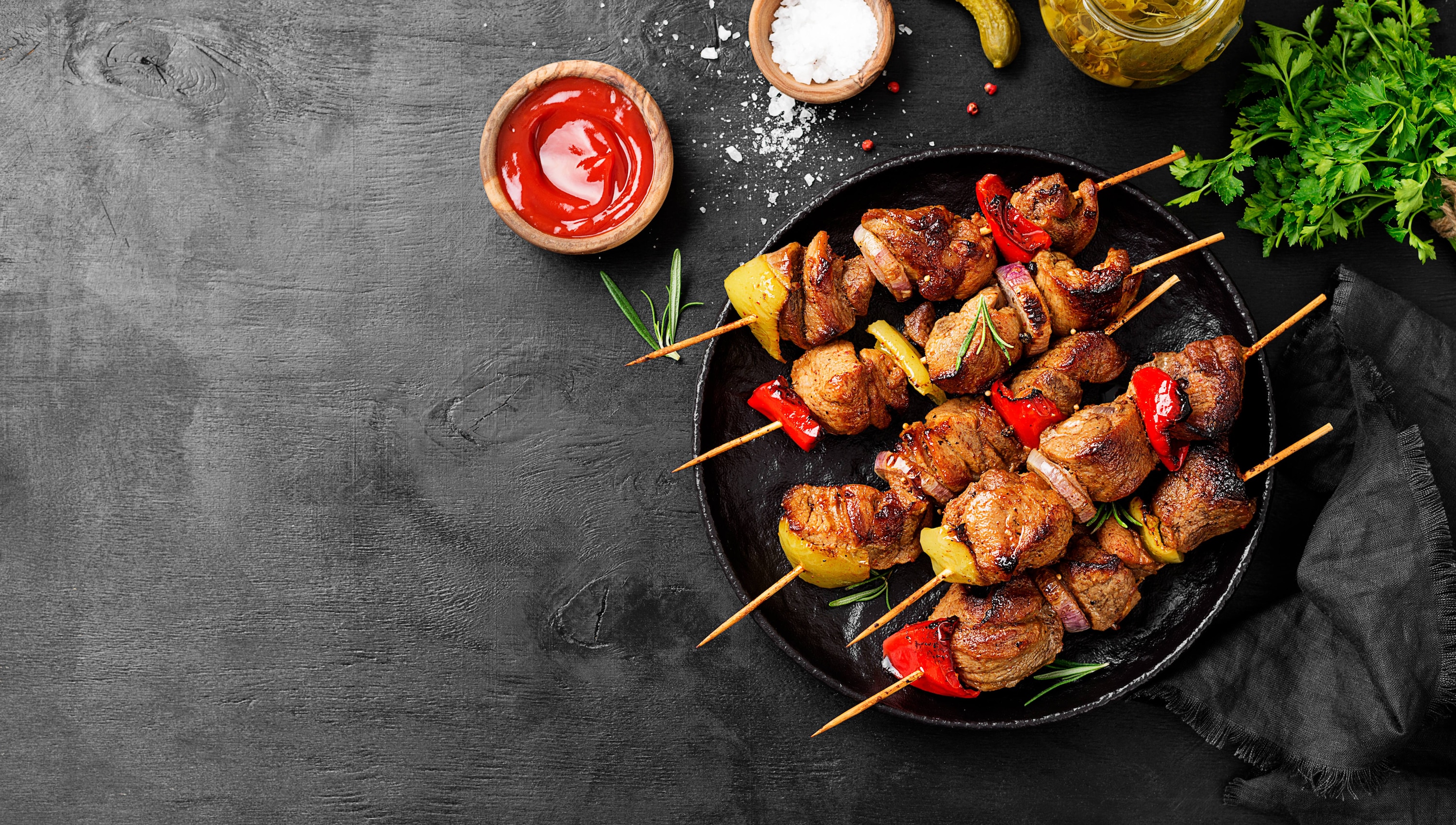 Goat Meat on a skewer