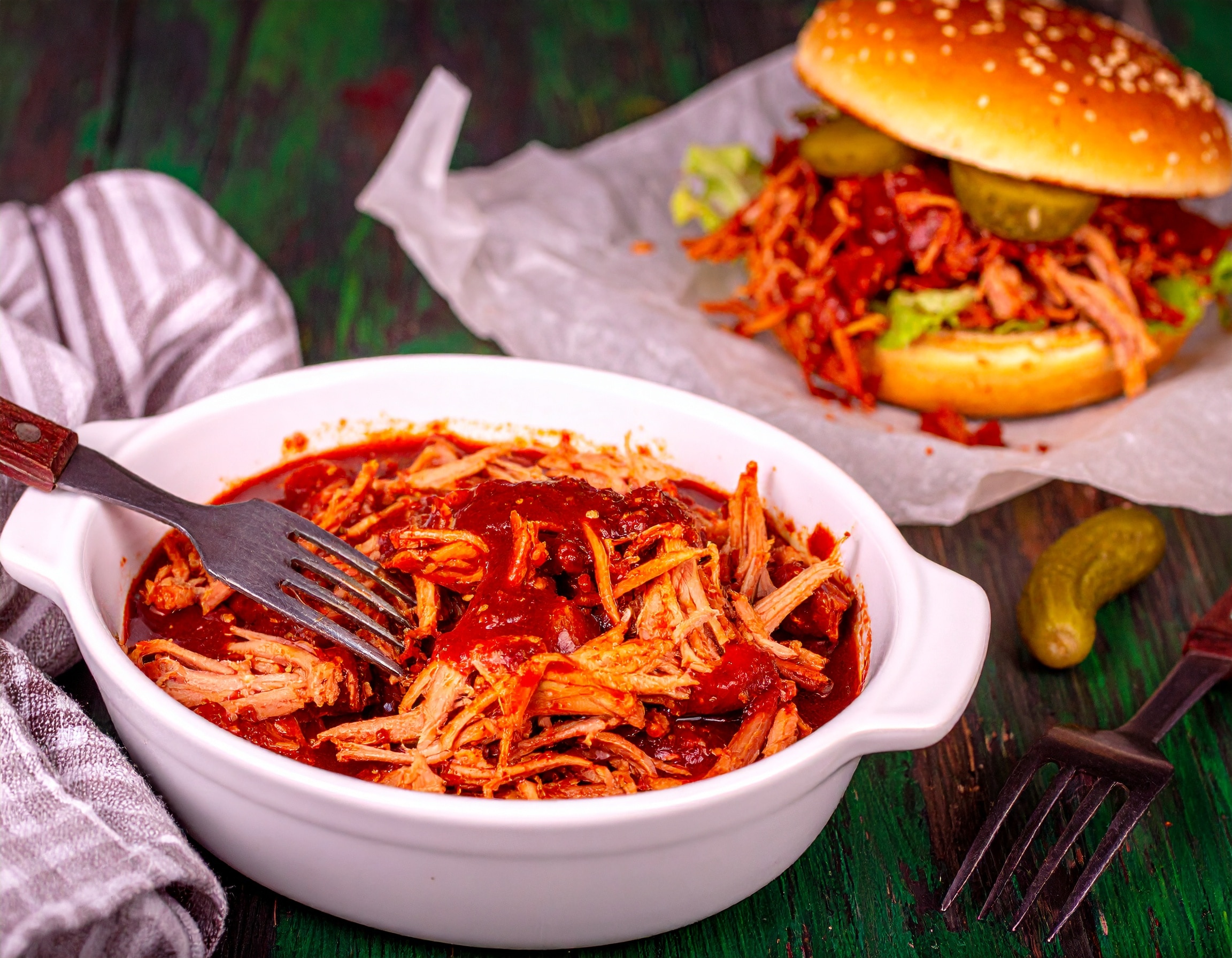 Pulled Pork Rezept in der Heißluftfritteuse