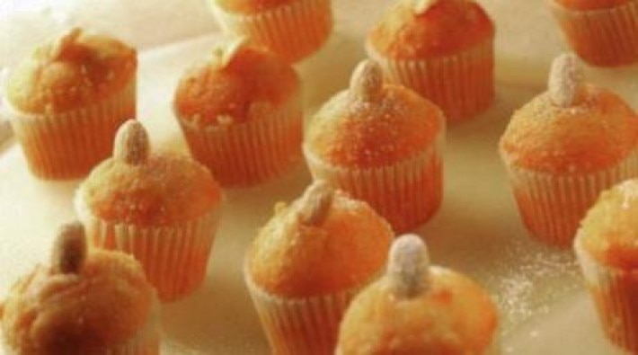 Mini muffins de almendras