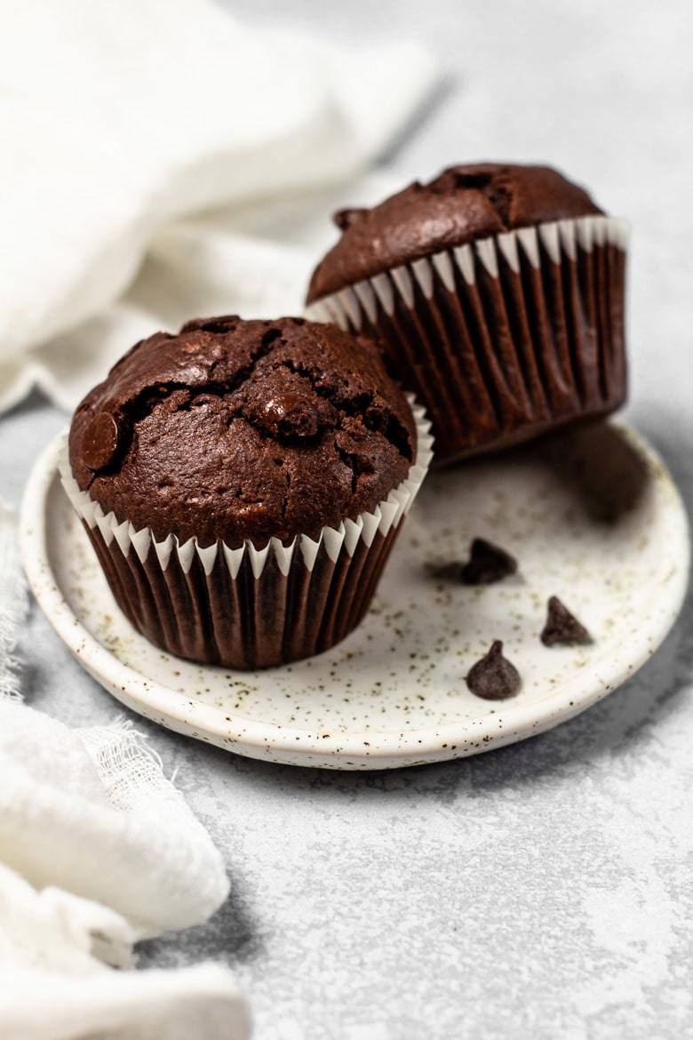 Muffins con corazón de chocolate