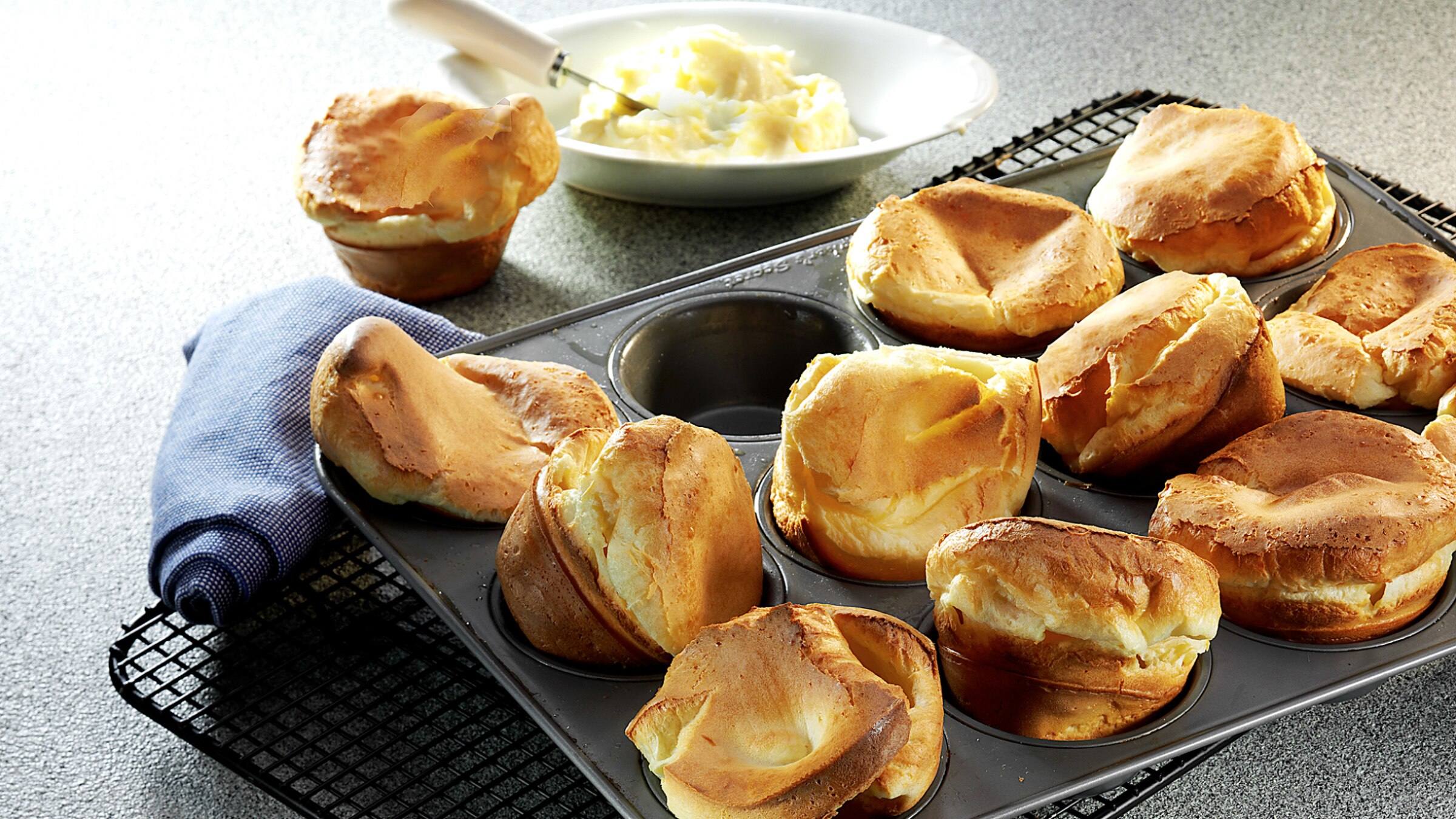 Muffin Pan Popovers - Just a Taste