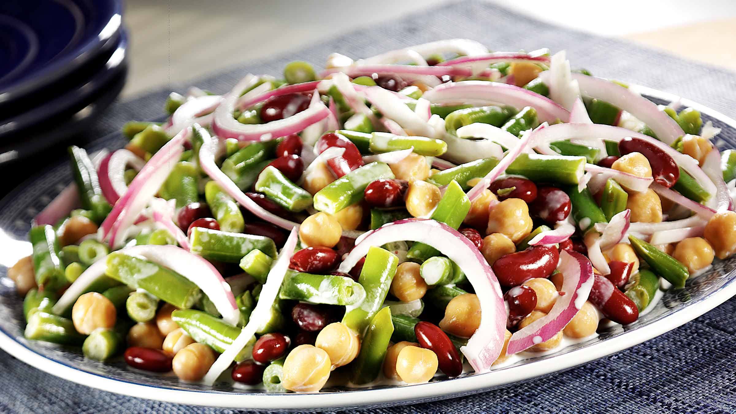 Creamy Three Bean Salad Recipe