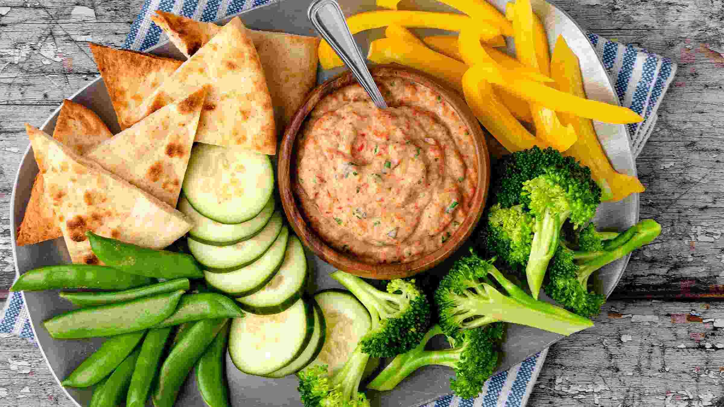 Herbed Eggplant and Red Pepper Dip
