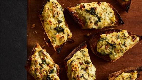 Creamy Spinach Bread Appetizers