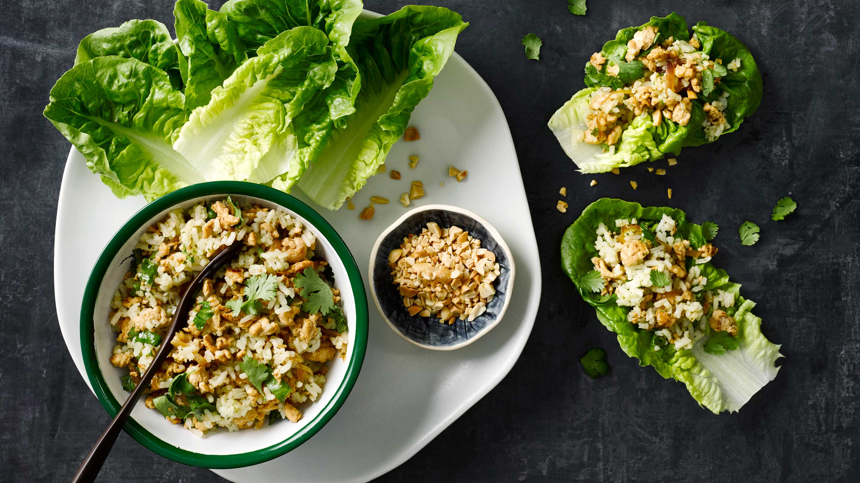 Thai Chicken Larb Rice Salad