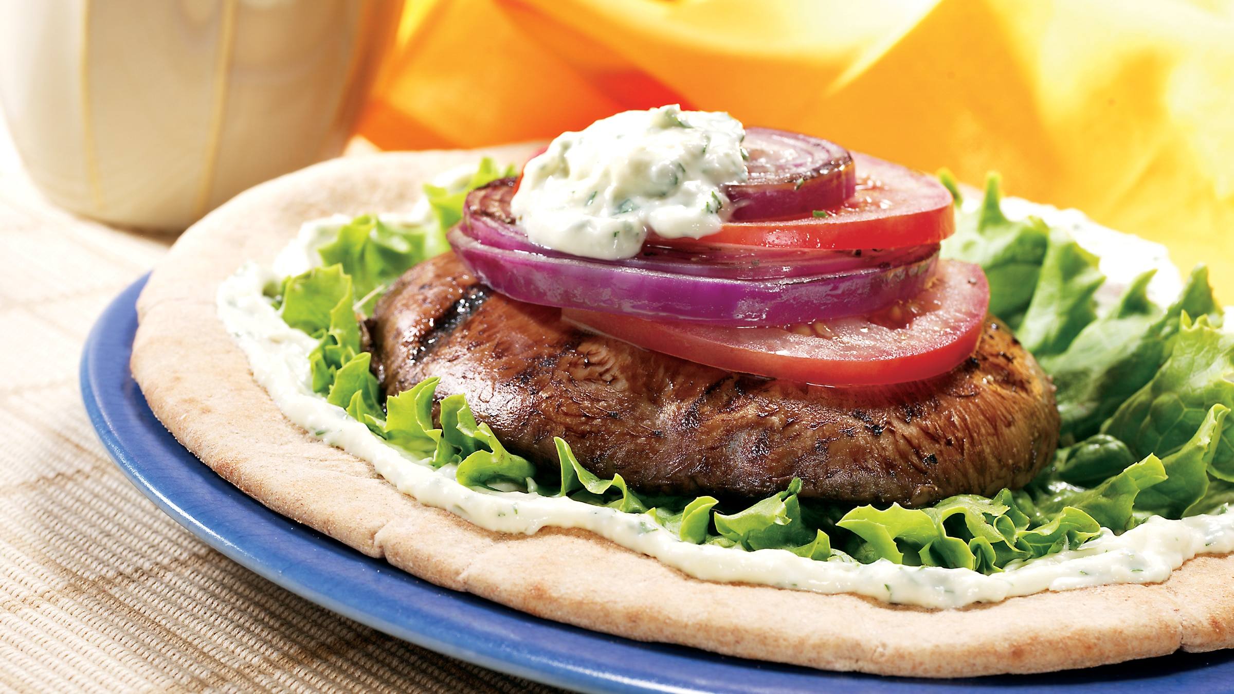 Pitas aux Champignons Portobello