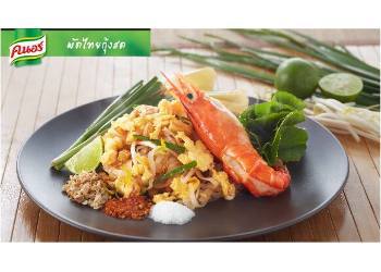 ผัดไทยกุ้งสด