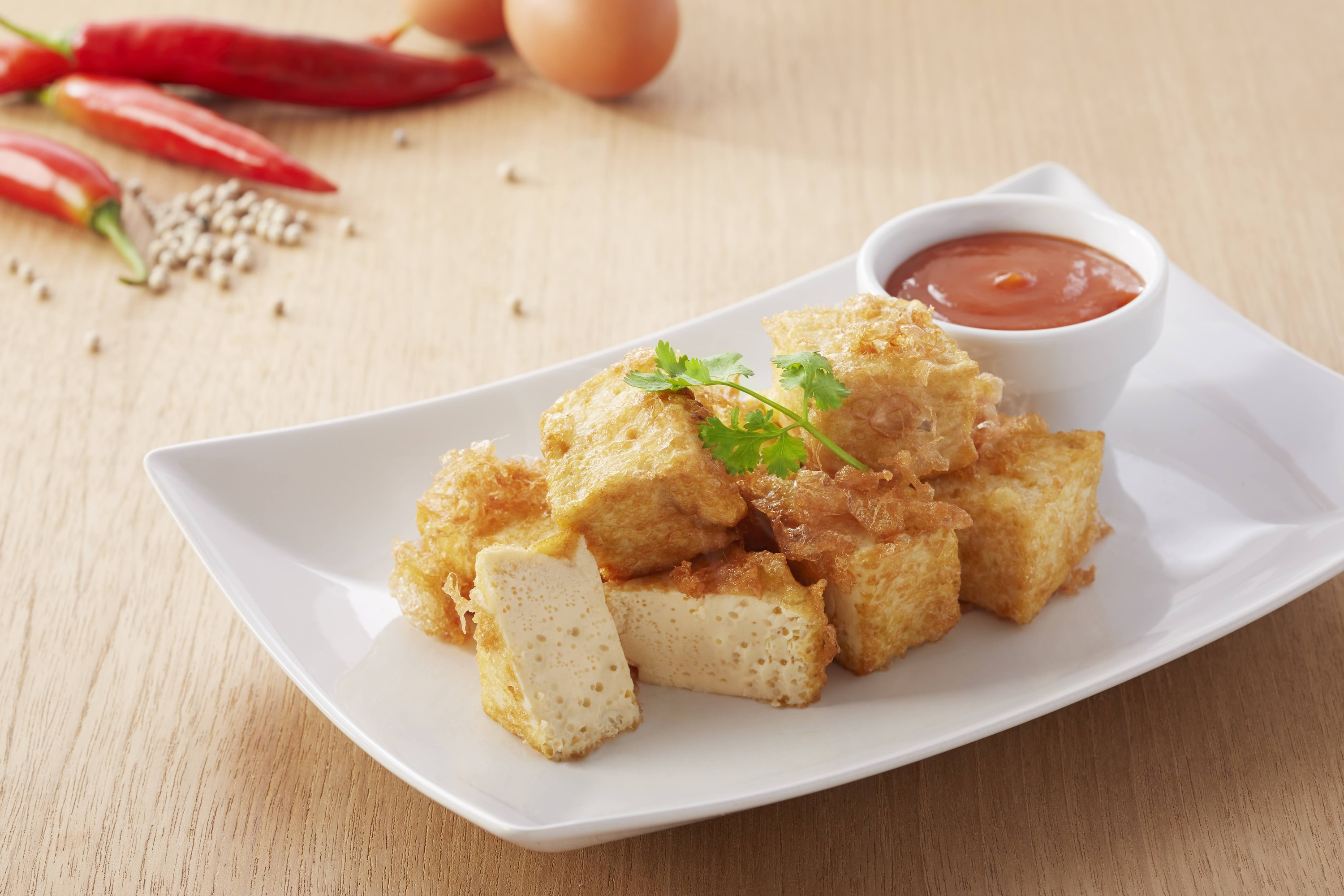 ไข่ตุ๋นทอดกรอบ