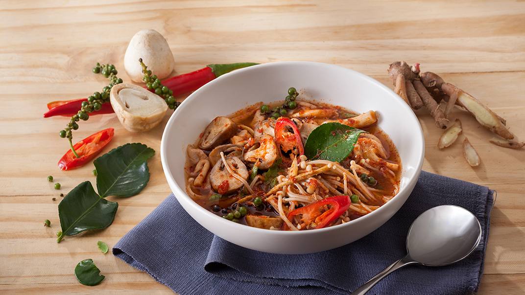 แกงป่าเห็ดรวมมิตร (เจ)