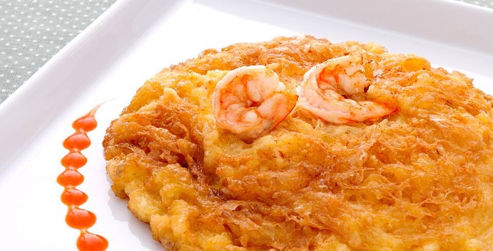 ไข่เจียวกุ้งสับ