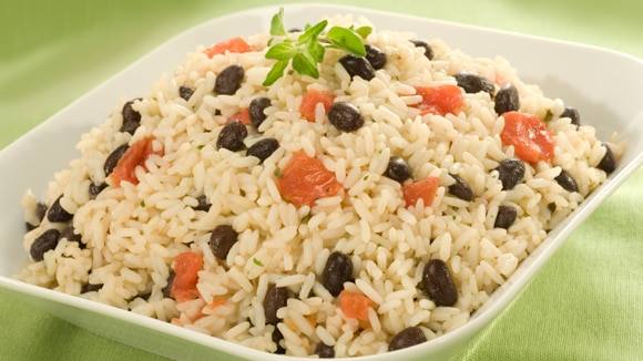 Rice Saute with Black Beans & Tomatoes