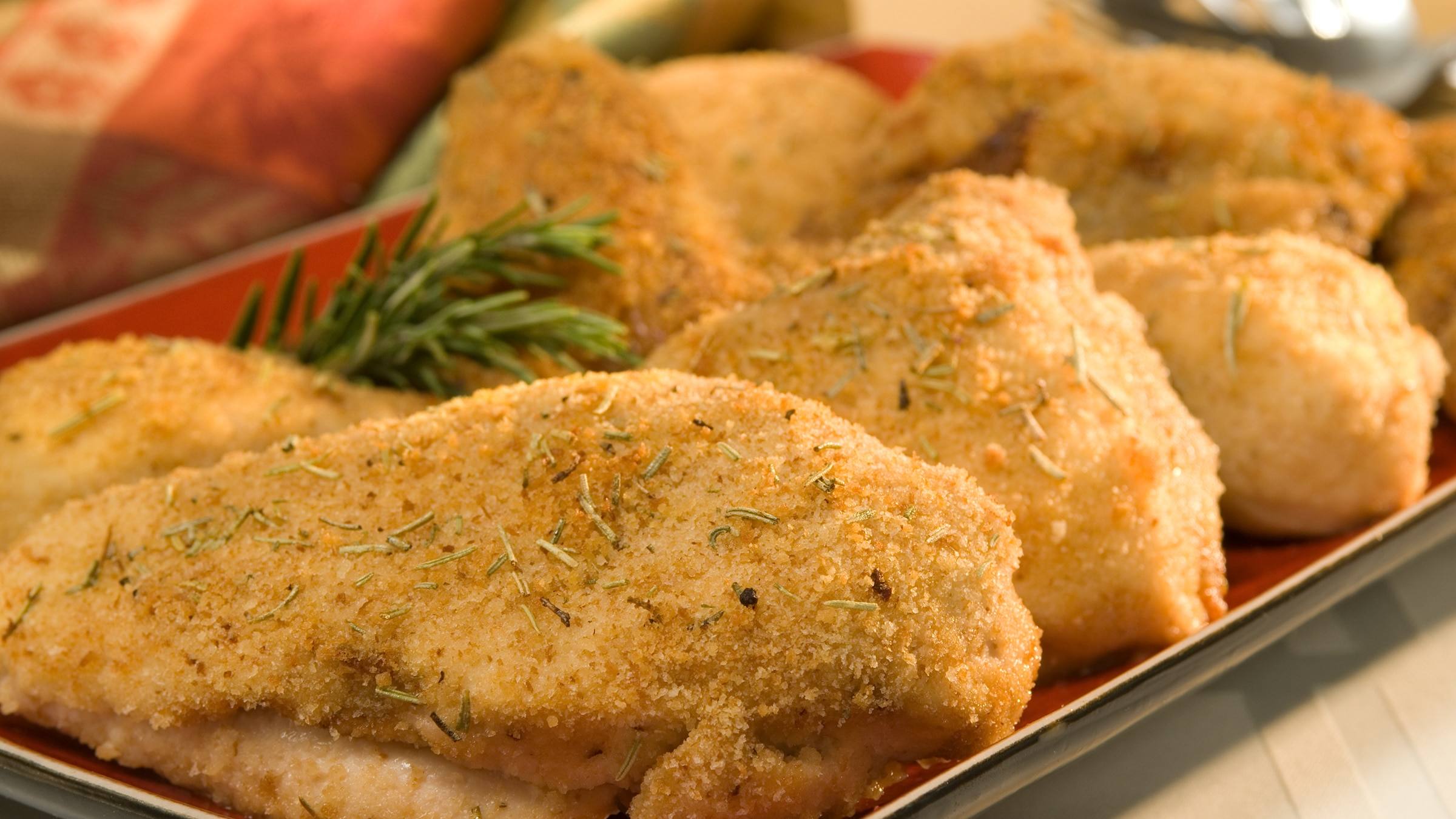 Pollo horneado con hierbas