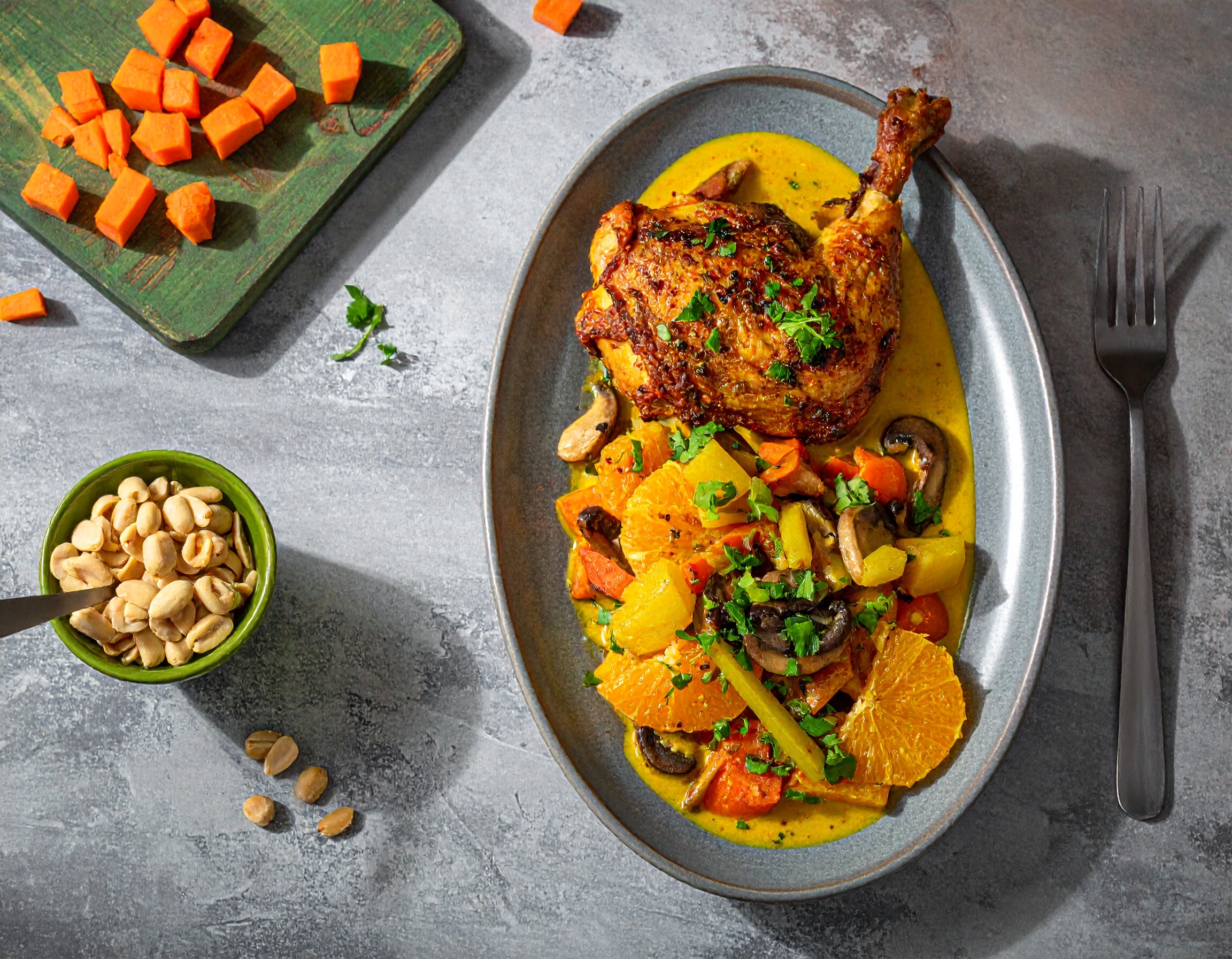 Knorr - Hähnchenschenkel "Orange" 50 Min  recipe