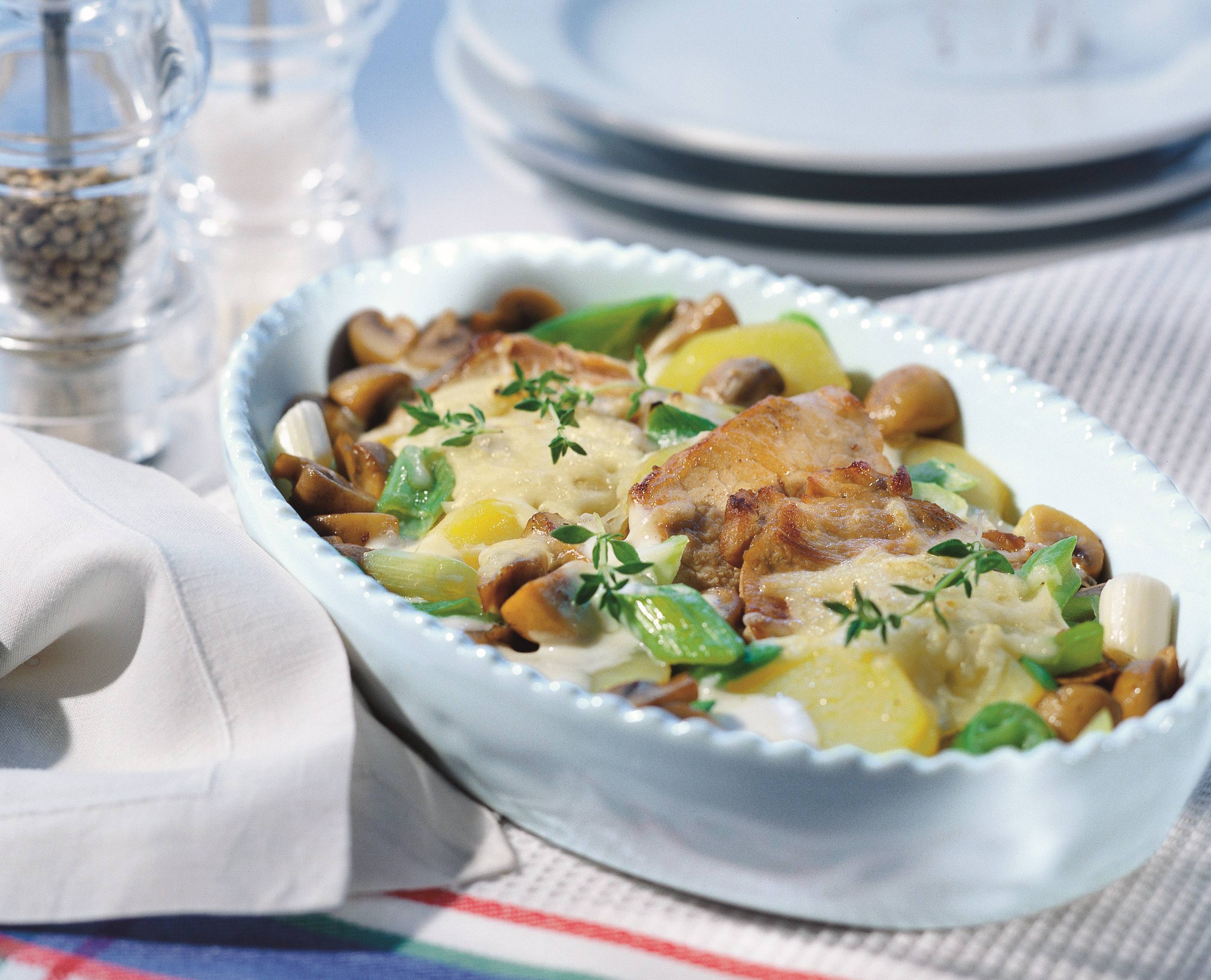 Knorr - Überbackene Schnitzel mit Gemüse